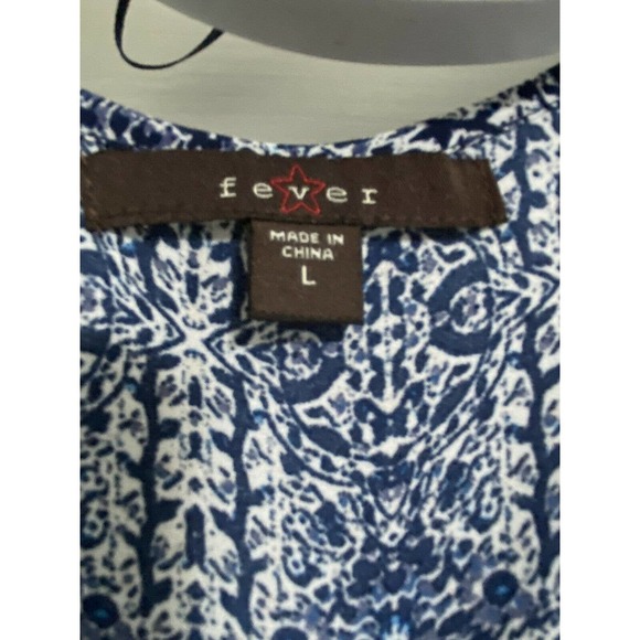 Kimono Swim Cover Up Large Blue Fringe Retail $59 NEW - Picture 6 of 7